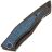 Нож Bestech Togatta Blackwash сталь M390 рукоять Blackwash Ti/Blue CF (BT2102H)