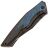 Нож Bestech Togatta Blackwash сталь M390 рукоять Blackwash Ti/Blue CF (BT2102H)