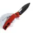 Нож OBERTECH NS-01 DB black сталь VG-10 рукоять Red G10