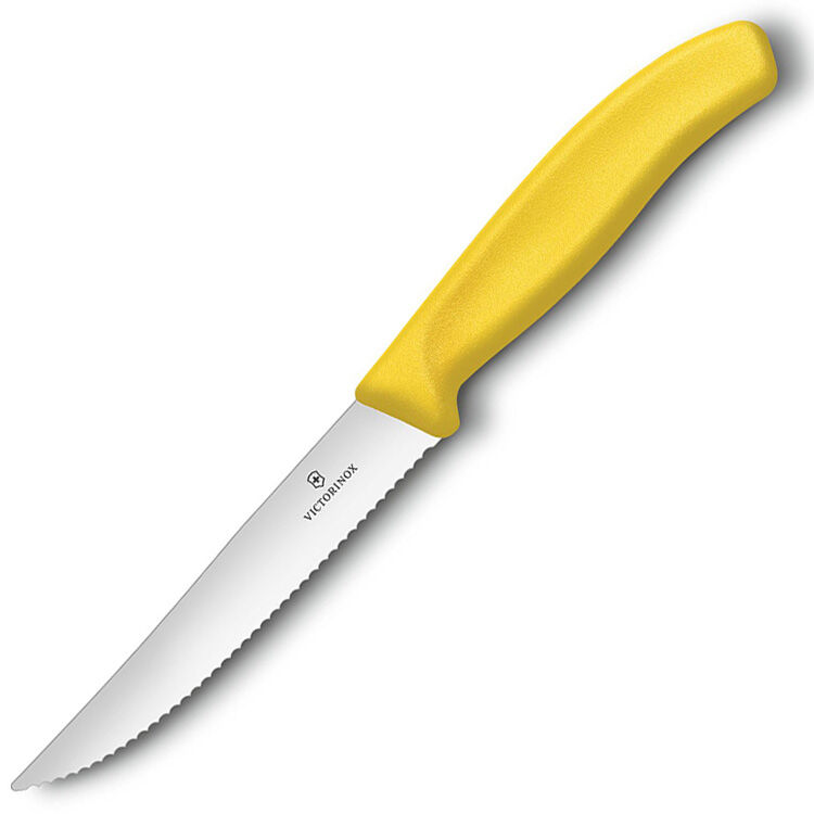 Нож кухонный Victorinox Pizzaknife для пиццы желтый (6.7936.12L8)