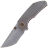 Нож WE Knife Thug Gray Rubbed сталь CPM-20CV рукоять Gray Titanium (2103B)