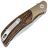 Нож Petrified Fish Hourglass satin сталь K110 рукоять Sandal Wood/Titanium