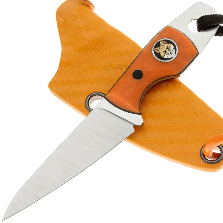 Нож TVI Лиса сталь AR-RPM9 рукоять Orange G10