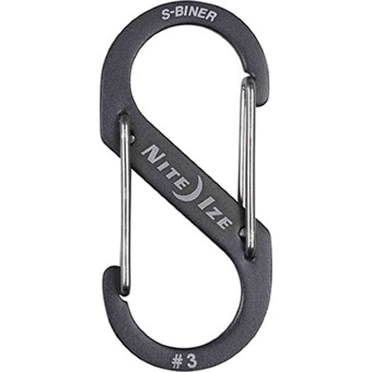 Карабин Nite Ize S-Biner Dual Carabiner #3 Grey Aluminum (SBA3-09-R6)