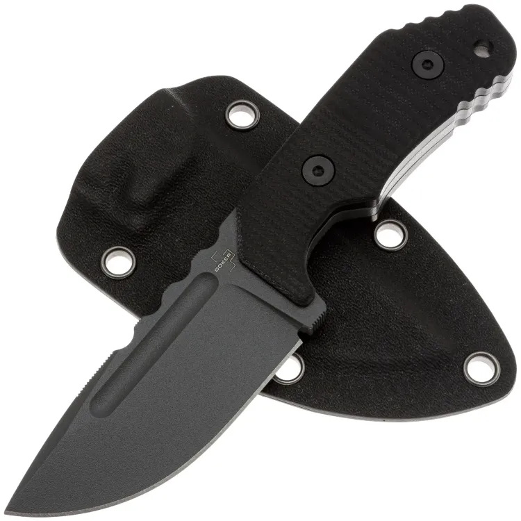Нож Boker Plus Little Dvalin Black сталь D2 рукоять Black G10 (02BO033)