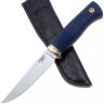 Нож Южный Крест Удобный Эксперт сталь N690 рукоять латунь/микарта синяя (365.5256)