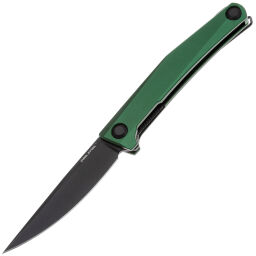 Нож Real Steel Teres black PVD сталь Nitro-V рукоять Green Aluminum (7111GB)