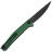 Нож Real Steel Teres black PVD сталь Nitro-V рукоять Green Aluminum (7111GB)