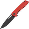 Нож SHOOZIZ XUN120 black сталь D2 рукоять Red G10