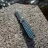 Нож Kristal Porebrick сталь 14C28N Blackwash рукоять Deep Blue Aluminium