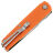 Нож SRM Qrick satin сталь 14C28N рукоять Green/Orange G10