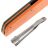 Нож SRM Qrick satin сталь 14C28N рукоять Green/Orange G10