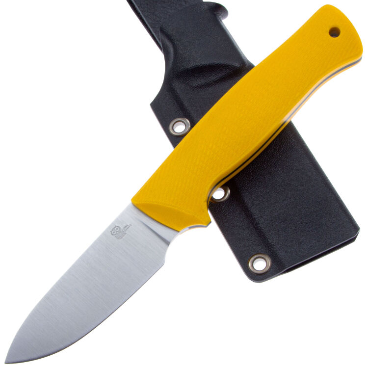 Нож Owl Knife Ulula-S сталь N690 рукоять желтый G10