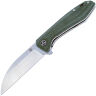 Нож QSP Pelican Satin сталь S35VN рукоять Green Micarta (QS118-E2)
