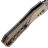 Нож Kansept Loki blackwash сталь S35VN рукоять Bronze Frag Titanium