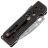 Нож WE Knife Tyro сталь Hakkapella Damasteel рукоять Black/Golden Titanium (WE24001-DS1)