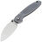 Нож Vosteed Shilin Cutter stonewash сталь Elmax рукоять Gray Aluminum