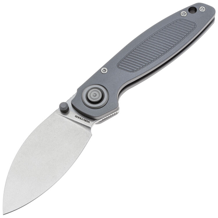 Нож Vosteed Shilin Cutter stonewash сталь Elmax рукоять Gray Aluminum