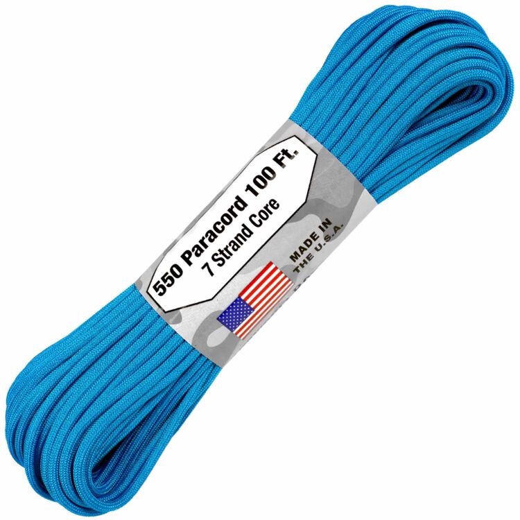 Паракорд Atwoodrope 550 Parachute Cord blue 30м