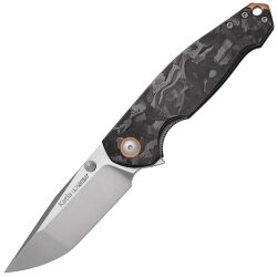 Нож Viper Katla stonewash сталь M390 рукоять Marble Carbon Fiber (V5980FCM)