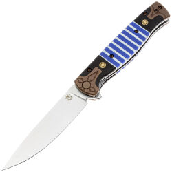 Нож Steelclaw Хорс-03 сталь VG-10 рукоять White/Blue G10