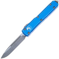 Нож Microtech Ultratech S/E Apocalyptic сталь M390 рукоять Distressed Blue Aluminium (121-10DBL)