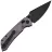 Нож Tenable Fenrir Crossbar Lock blackwash сталь Nitro-V рукоять Purple Micarta