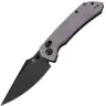 Нож Tenable Fenrir Crossbar Lock blackwash сталь Nitro-V рукоять Purple Micarta
