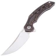 Нож Stedemon PRKI сталь S90V рукоять darkwash titanium/grey spacer
