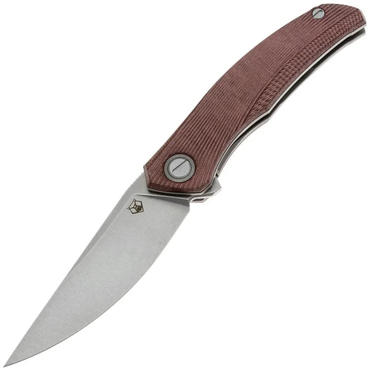 Нож Shirogorov Q95 Ursus сталь Elmax рукоять Maroon Micarta