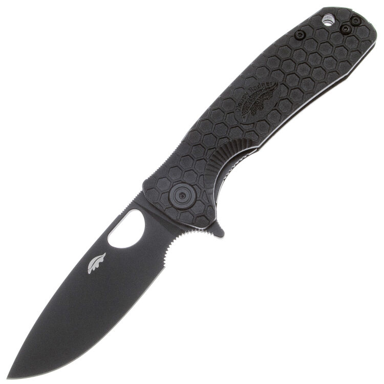 Нож Honey Badger Flipper M DLC сталь 14C28N рукоять Black FRN