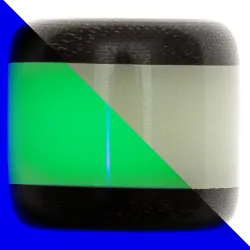 Бусина темлячная PhantomTools Black Micarta/люминофор