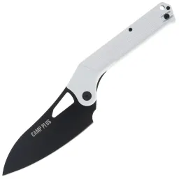Нож Ontario Camp Plus Cleaver 4.5" black сталь 420 рукоять White GFN (4320WH)