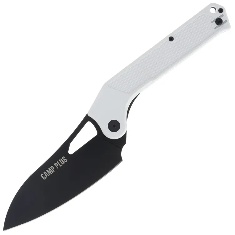 Нож Ontario Camp Plus Cleaver 4.5" black сталь 420 рукоять White GFN (4320WH)