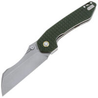 Нож Vosteed Gator Wharncliffe stonewash сталь 14C28N рукоять Green Micarta