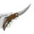 Нож Kubey Crest Pikal satin сталь 14C28N рукоять Brown Micarta
