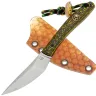 Нож TVI EDC сталь AUS-10 рукоять Yellow Carbon Fiber