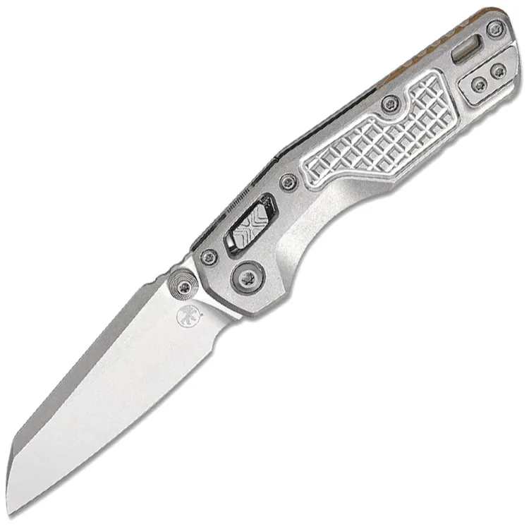 Нож Microtech Marfione Select MSI Mini stonewash сталь M390MK рукоять Grey Frag Titanium