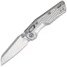 Нож Microtech Marfione Select MSI Mini stonewash сталь M390MK рукоять Grey Frag Titanium
