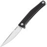 Нож Real Steel Teres satin сталь Nitro-V рукоять Black Aluminum (7111BS)