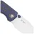 Нож Kizer Wharning satin сталь N690 рукоять Blue Vortex Micarta