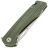 Нож SHOOZIZ XUN120 satin сталь D2 рукоять Green Micarta
