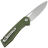 Нож SHOOZIZ XUN120 satin сталь D2 рукоять Green Micarta