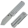 Нож Kristal Porebrick сталь 14C28N Beadblast рукоять Silver Aluminium