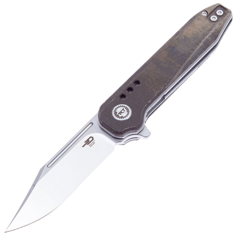 Нож Bestech Syntax Satin сталь 154CM рукоять Green Micarta (BG41E)