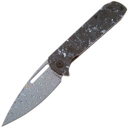 Нож Artisan Cutlery Arion сталь Damascus рукоять Shredded Silver Carbon Fiber