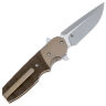 Нож Bestech Freefall Stonewash/satin сталь S35VN рукоять Ti/Black-Orange CF (BT2007C)
