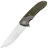 Нож Maxace Goliath 2.0 satin cталь K110 рукоять Brown Micarta/Blackwash Ti