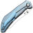 Нож Kansept Tipper satin сталь S35VN рукоять Blue Titanium