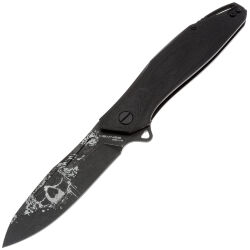 Нож Mr.Blade Hemnes Gen.2 LE Ghost blackwash сталь D2 рукоять Black G10